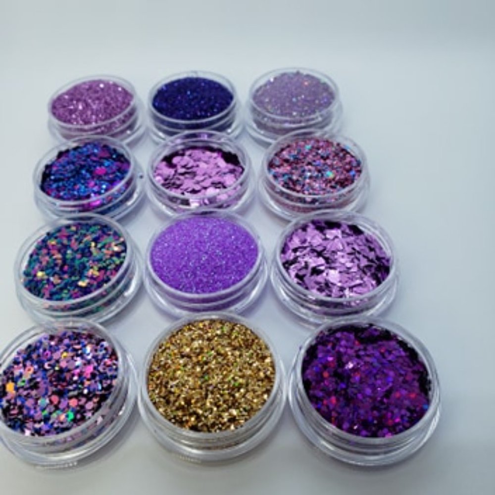 The Purple Edition Nail Glitter Pods